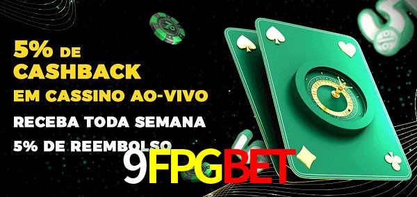 Promoções do cassino ao Vivo 9FPGBET